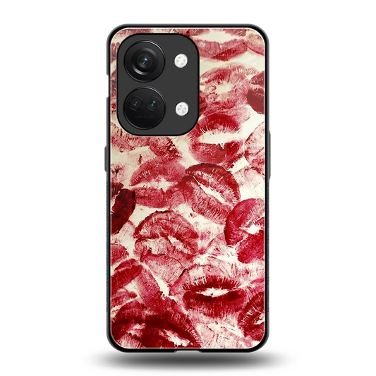 Lip Glam back phone cover | glass case for oneplus nord 3