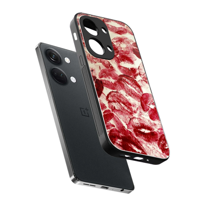 Lip Glam sleek oneplus nord 3 cover with tempered glass back and TPU edges