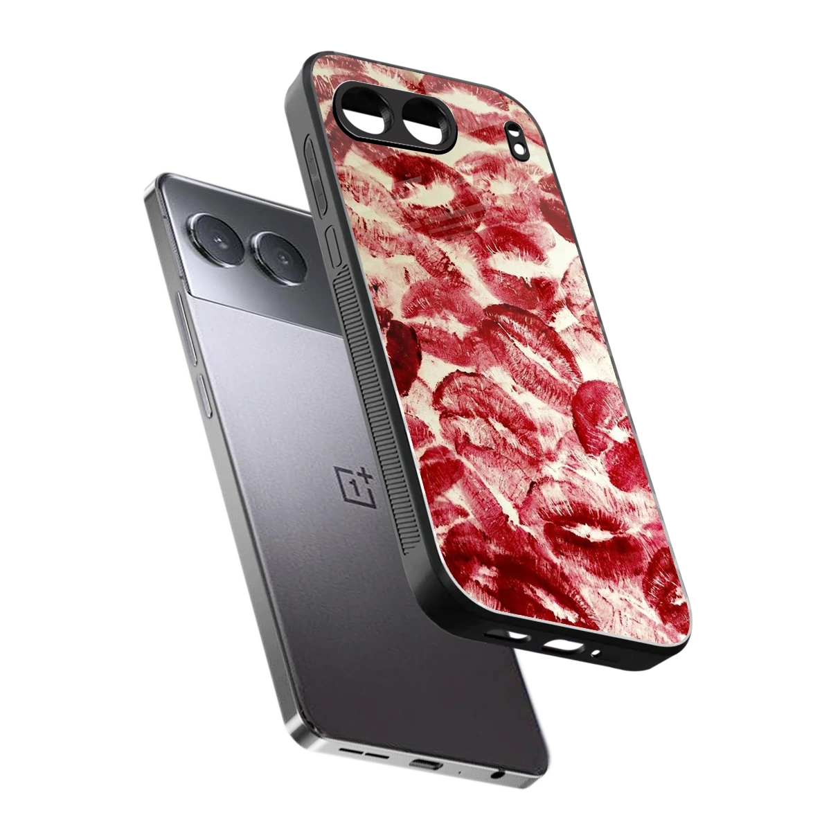 Lip Glam sleek oneplus nord 4 cover with tempered glass back and TPU edges