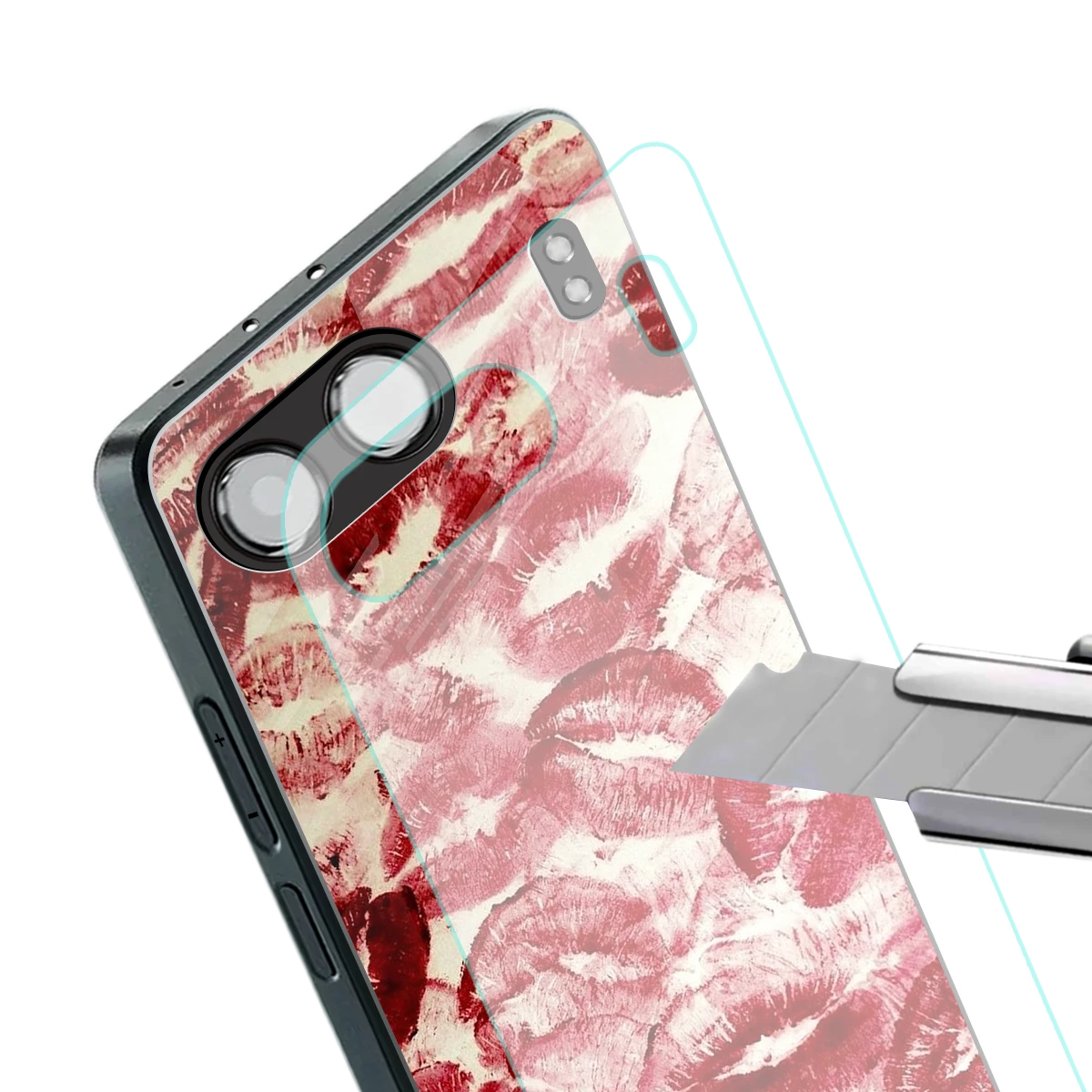 Lip Glam stylish phone case for oneplus nord 4 | glossy glass and slim fit