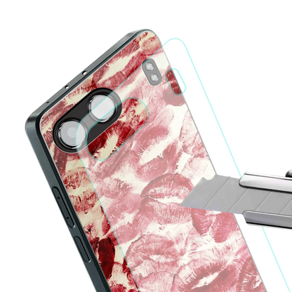 Lip Glam stylish phone case for oneplus nord 4 | glossy glass and slim fit