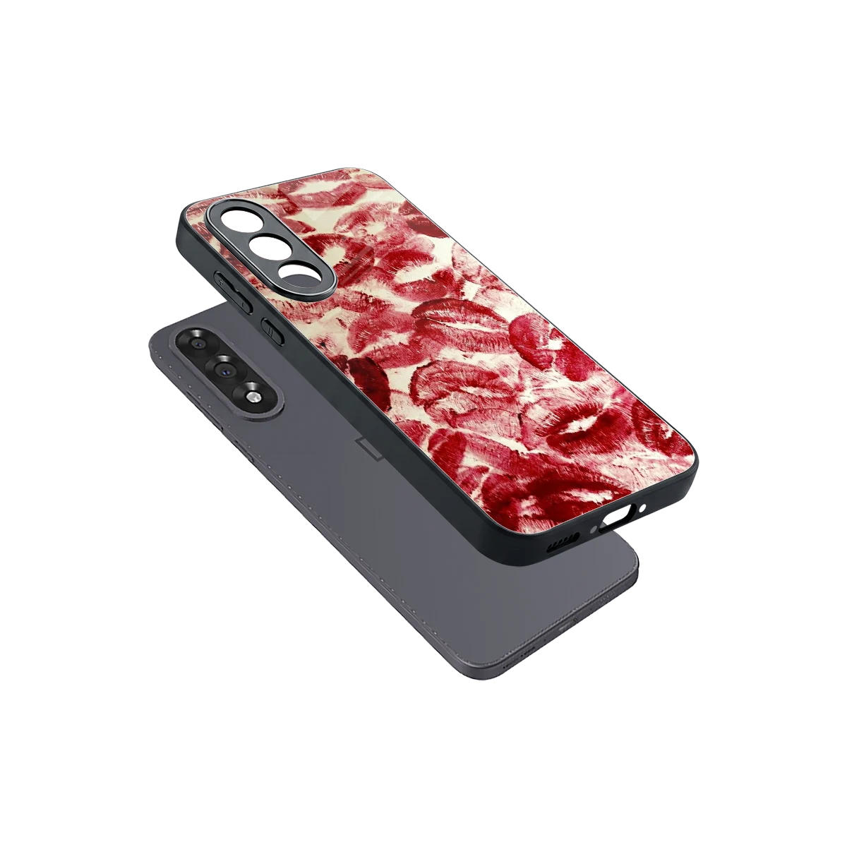 Lip Glam sleek oneplus nord 5 cover with tempered glass back and TPU edges