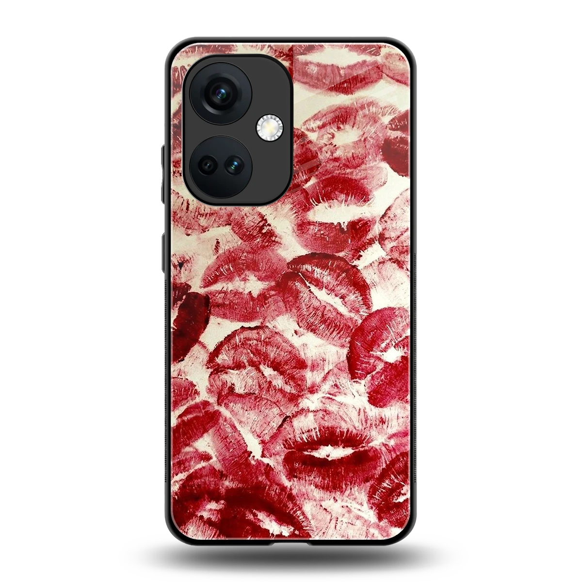 Lip Glam back phone cover | glass case for oneplus nord ce 3