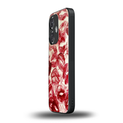 Lip Glam oneplus nord ce 3 mobile cover | shockproof glass phone case