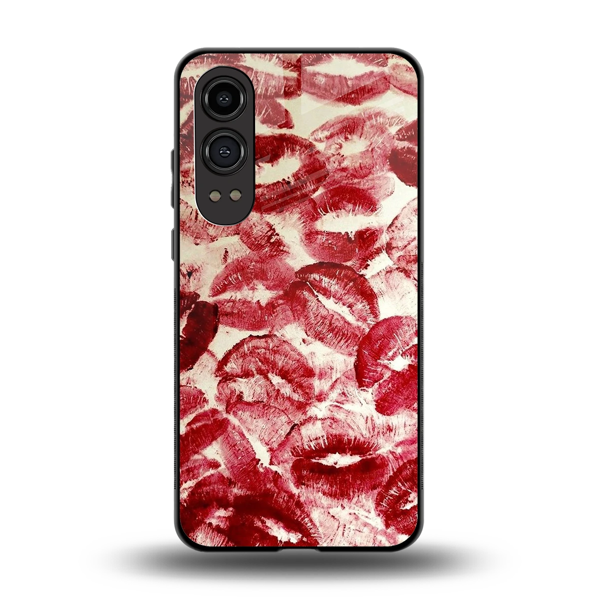 Lip Glam back phone cover | glass case for oneplus nord ce 4 lite