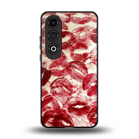 Lip Glam back phone cover | glass case for oneplus nord ce 4