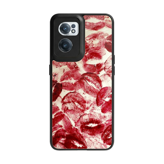 Lip Glam back phone cover | glass case for oneplus nord ce 2