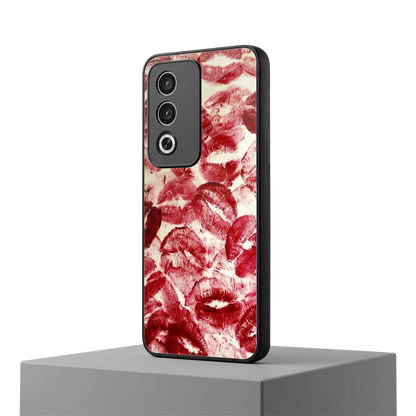 Lip Glam oppo a3 pro mobile cover | shockproof glass phone case
