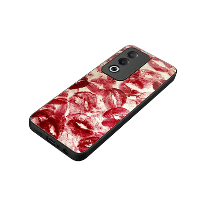 Lip Glam stylish phone case for oppo a3 pro | glossy glass and slim fit