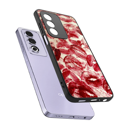 Lip Glam sleek oppo a3 pro cover with tempered glass back and TPU edges