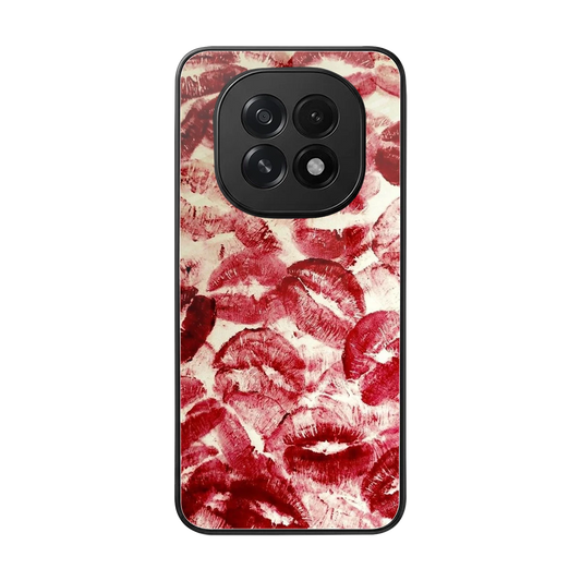 Lip Glam back phone cover | glass case for oppo f29 5g