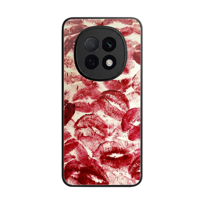 Lip Glam back phone cover | glass case for oppo f29 pro 5g