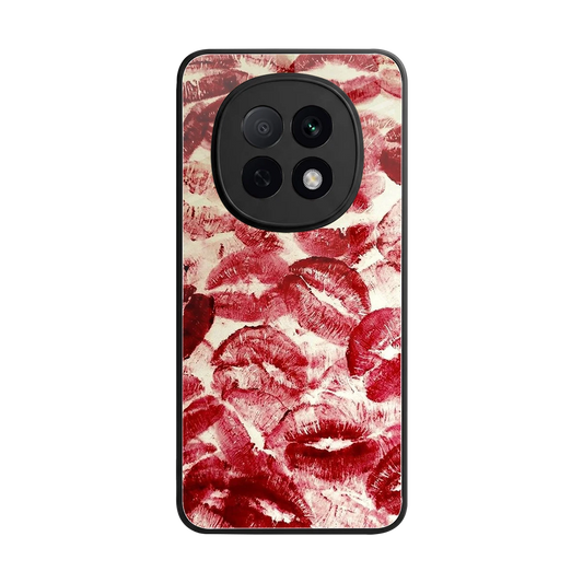Lip Glam back phone cover | glass case for oppo f29 pro 5g