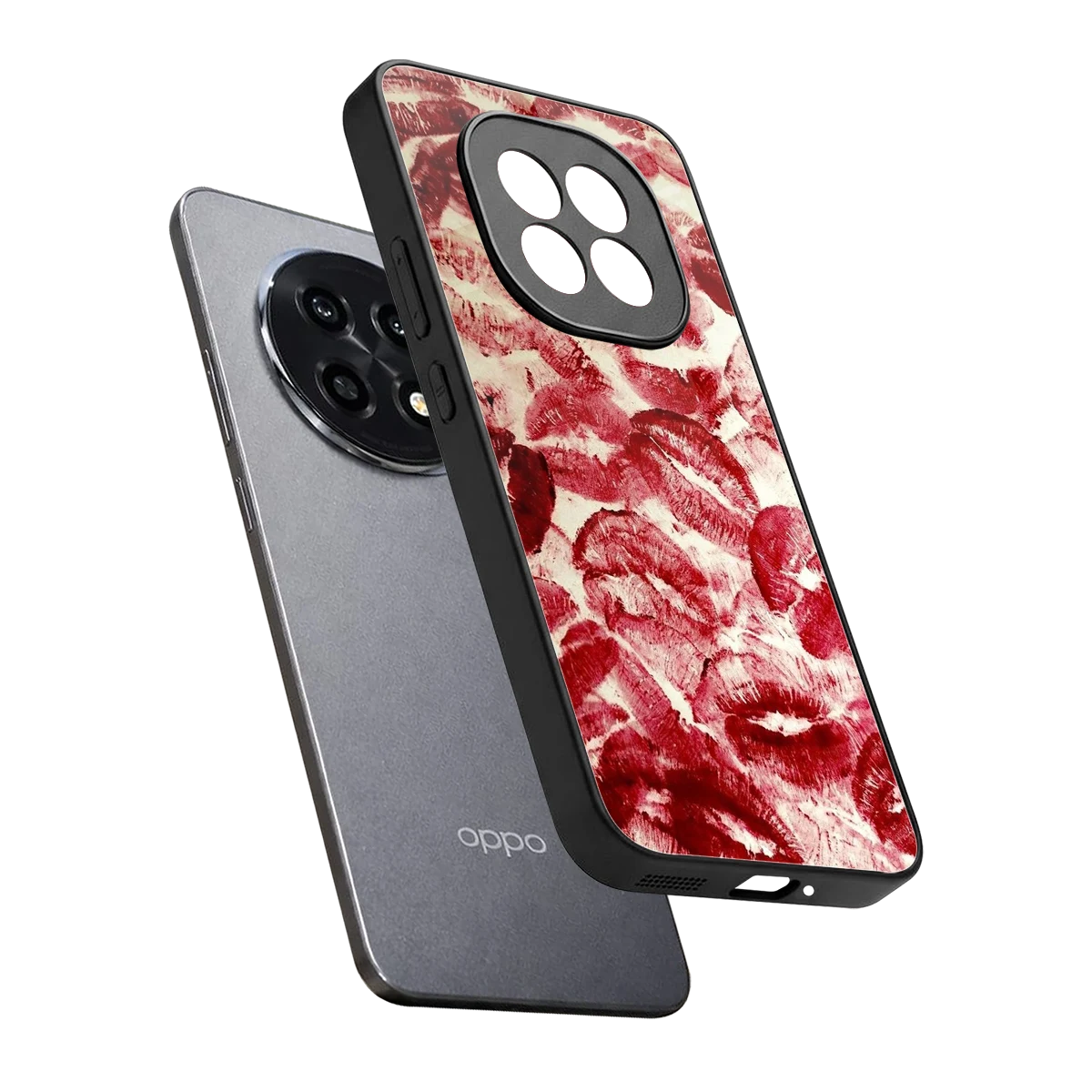 Lip Glam sleek oppo f29 pro 5g cover with tempered glass back and TPU edges