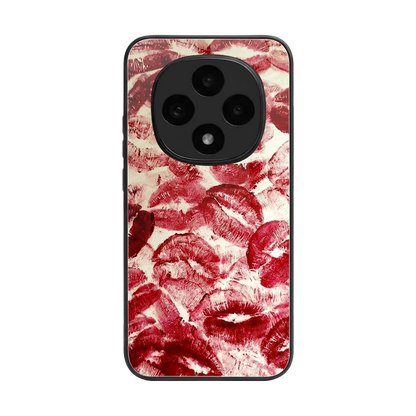 Lip Glam back phone cover | glass case for oppo f31 pro 5g