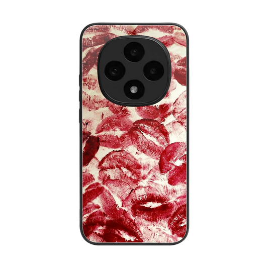 Lip Glam back phone cover | glass case for oppo f31 pro 5g