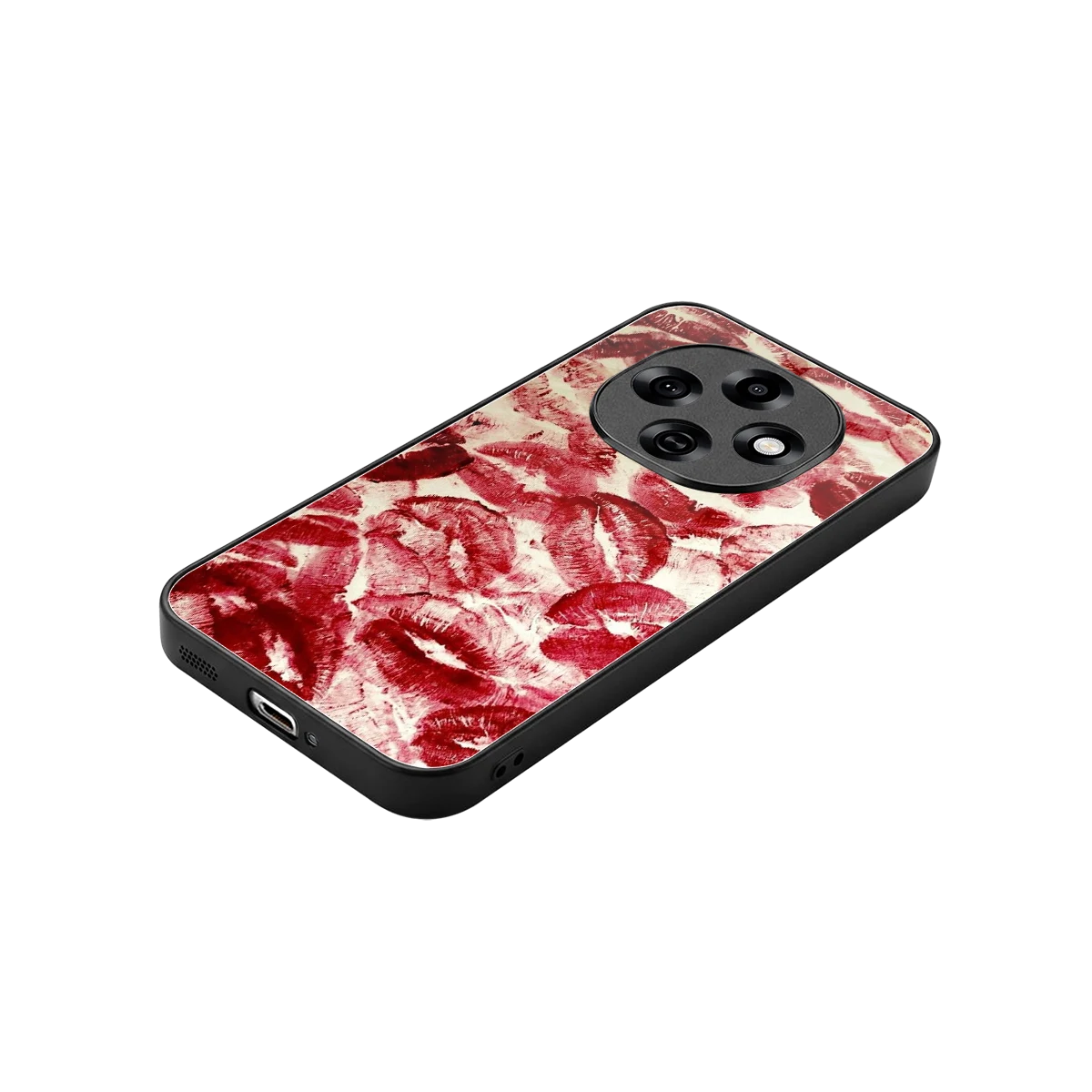 Lip Glam stylish phone case for oppo f31 pro 5g | glossy glass and slim fit