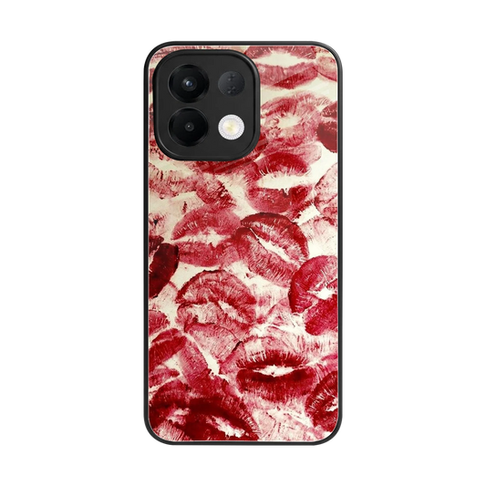 Lip Glam back phone cover | glass case for oppo k13 5g
