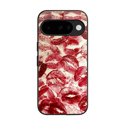 Lip Glam back phone cover | glass case for google pixel 10
