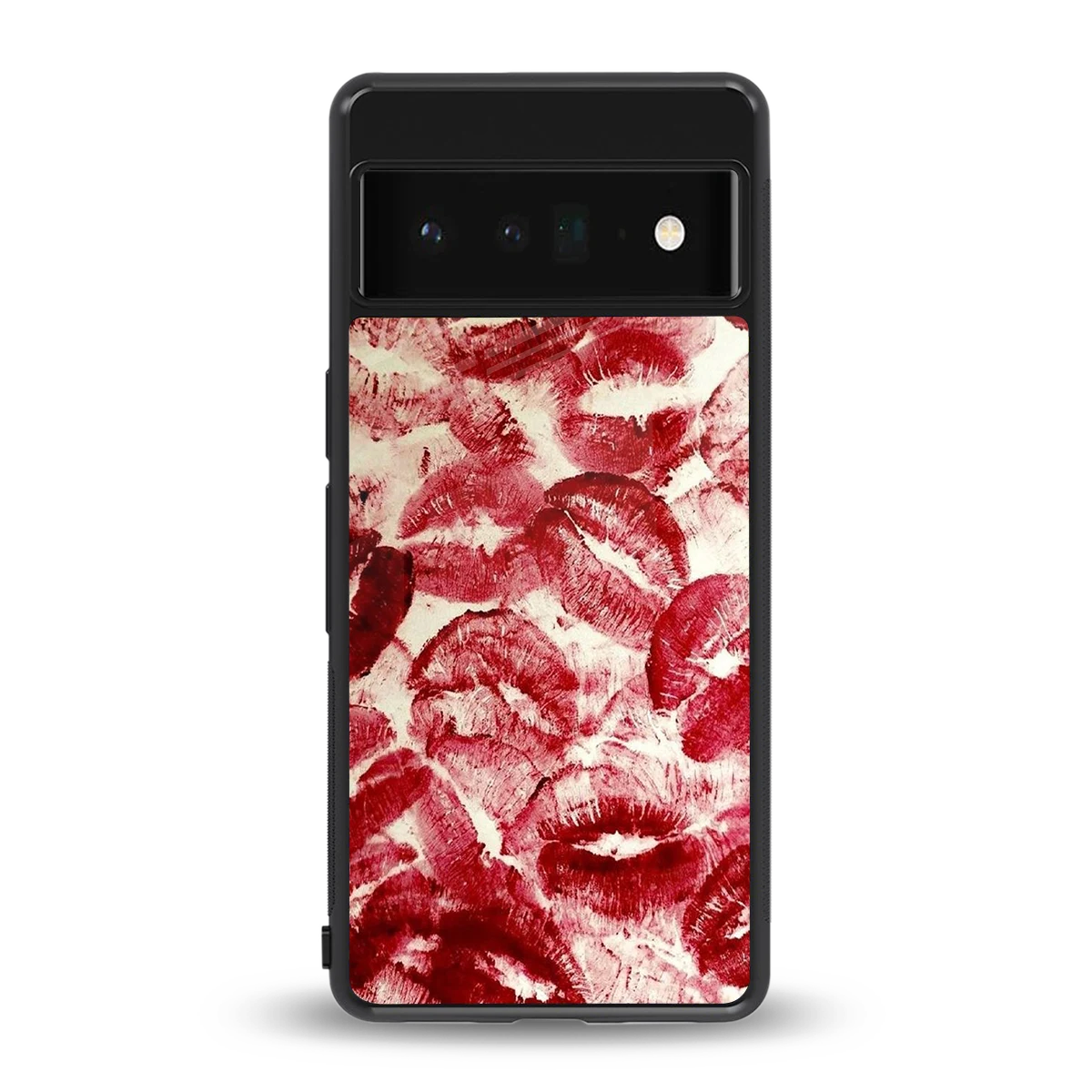 Lip Glam back phone cover | glass case for google pixel 6 pro