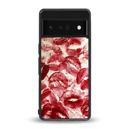 Lip Glam back phone cover | glass case for google pixel 6 pro