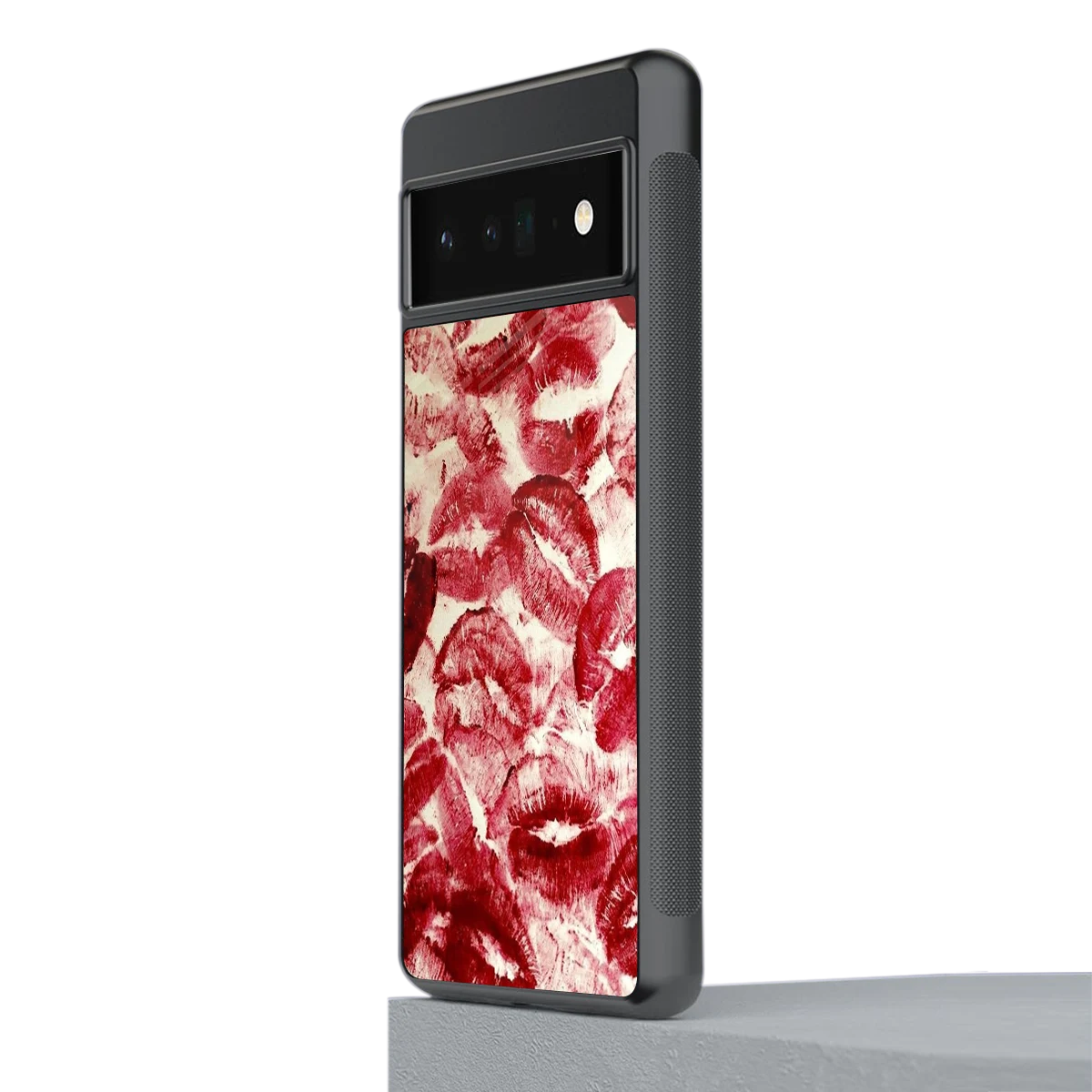 Lip Glam stylish phone case for google pixel 6 pro | glossy glass and slim fit