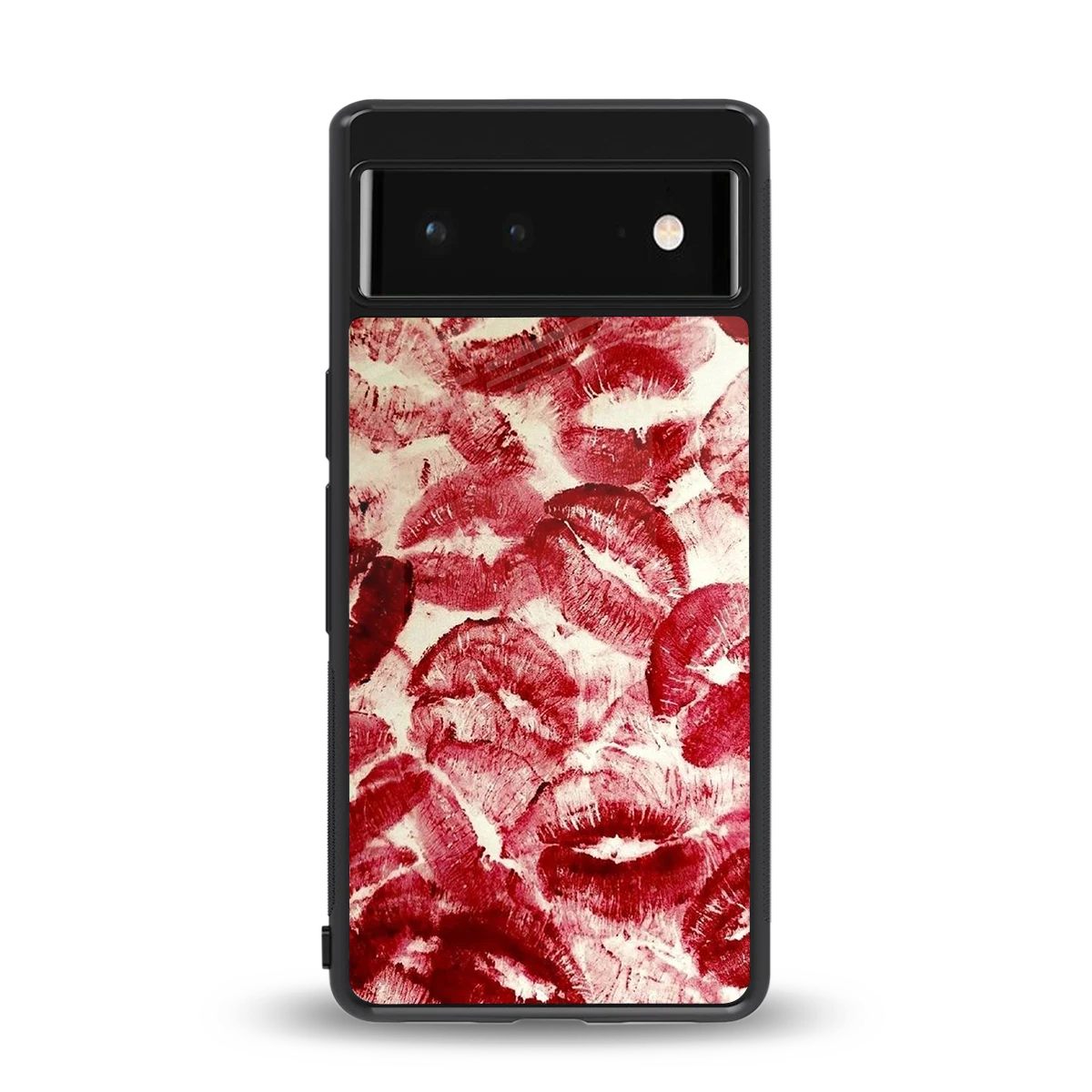 Lip Glam back phone cover | glass case for google pixel 6a