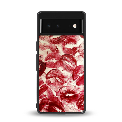 Lip Glam back phone cover | glass case for google pixel 6a