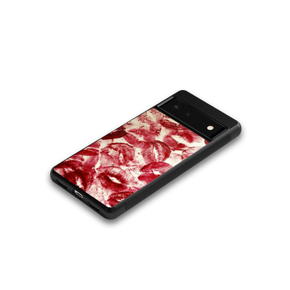 Lip Glam google pixel 6 mobile cover | shockproof glass phone case