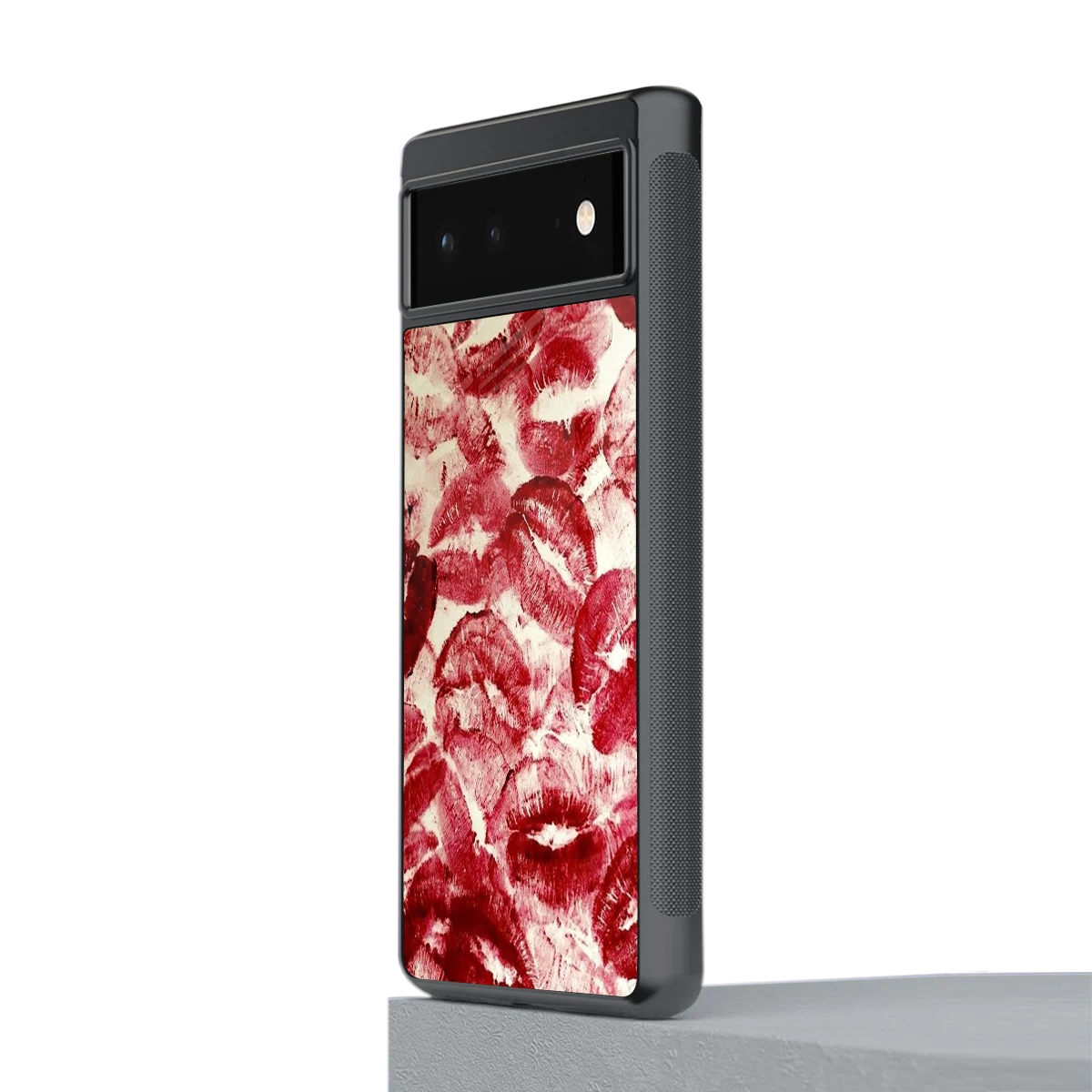 Lip Glam stylish phone case for google pixel 6a | glossy glass and slim fit