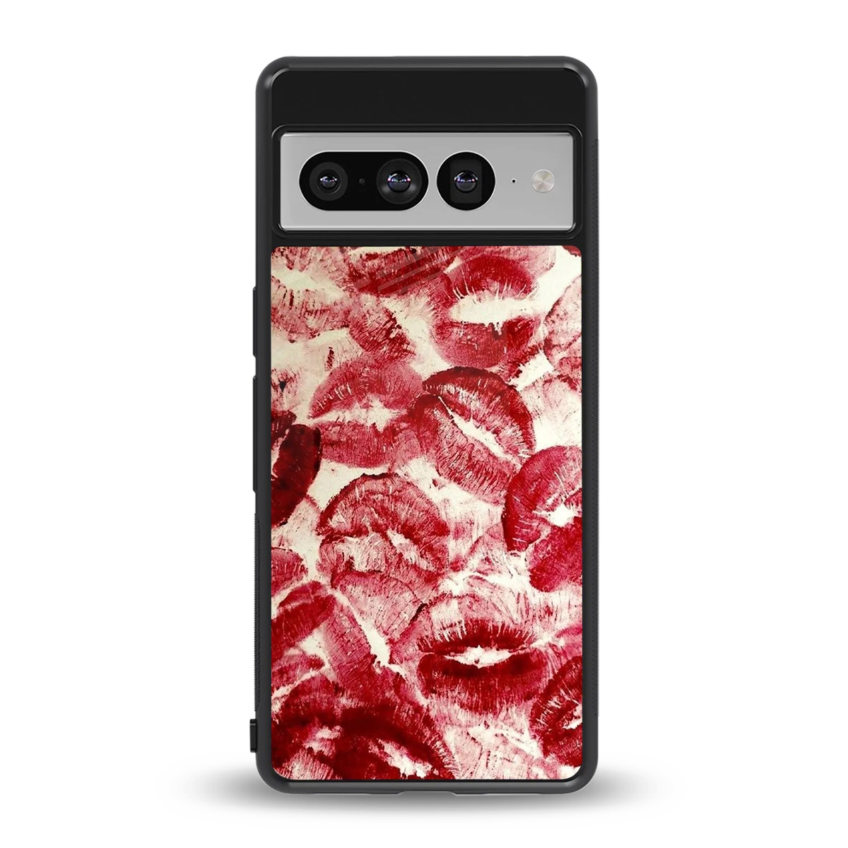 Lip Glam back phone cover | glass case for google pixel 7 pro