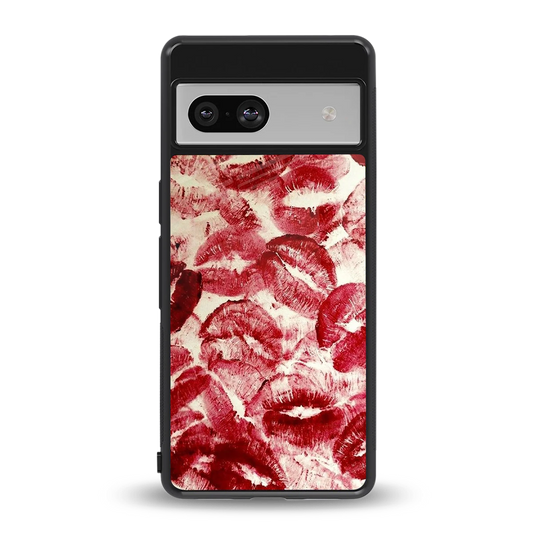 Lip Glam back phone cover | glass case for google pixel 7