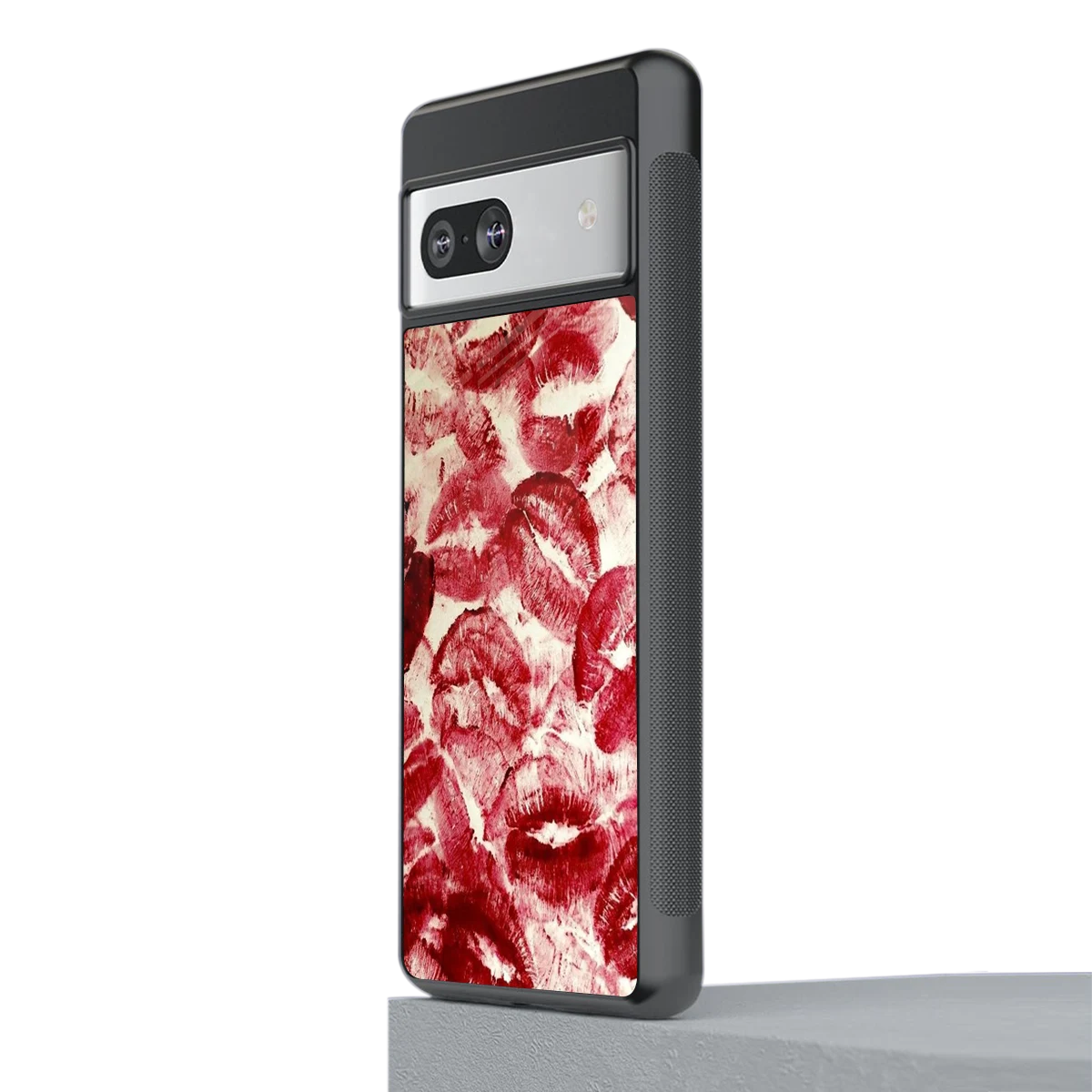Lip Glam stylish phone case for google pixel 7 | glossy glass and slim fit