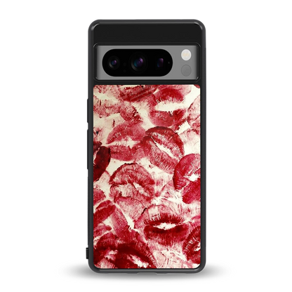 Lip Glam back phone cover | glass case for google pixel 8 pro