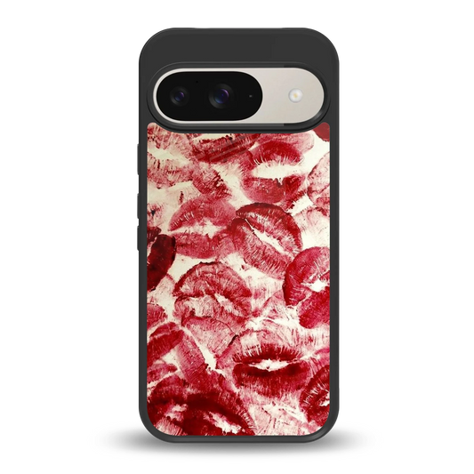 Lip Glam back phone cover | glass case for google pixel 9