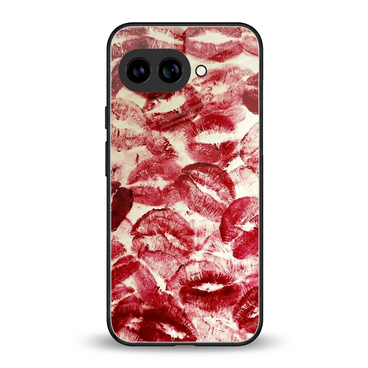 Lip Glam back phone cover | glass case for google pixel 9a
