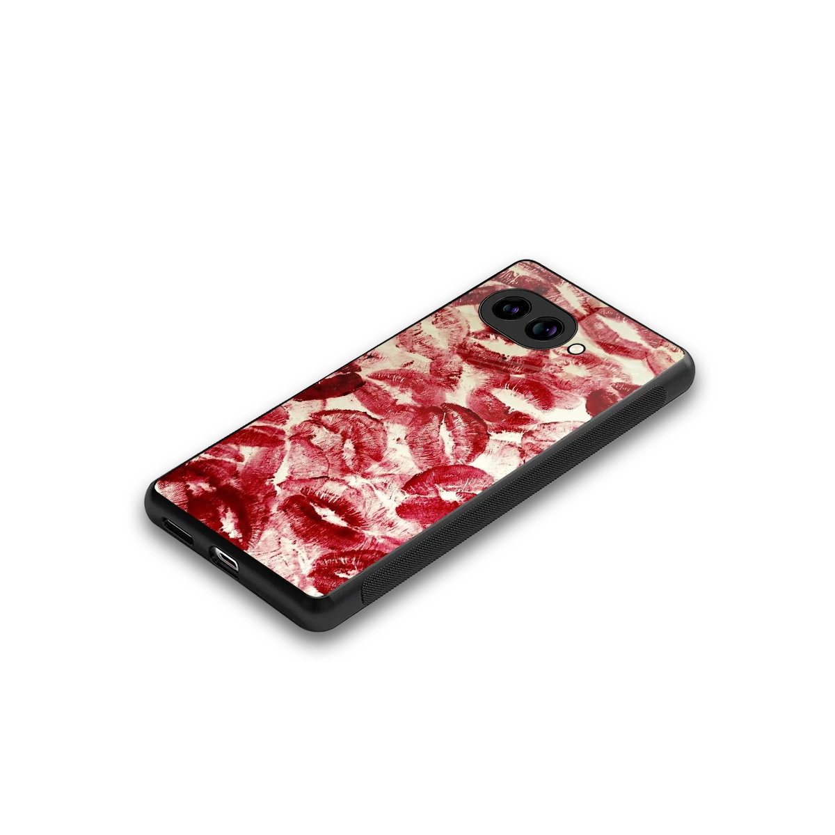 Lip Glam stylish phone case for google pixel 9a | glossy glass and slim fit