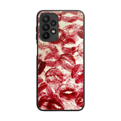 Lip Glam back phone cover | glass case for samsung galaxy a23
