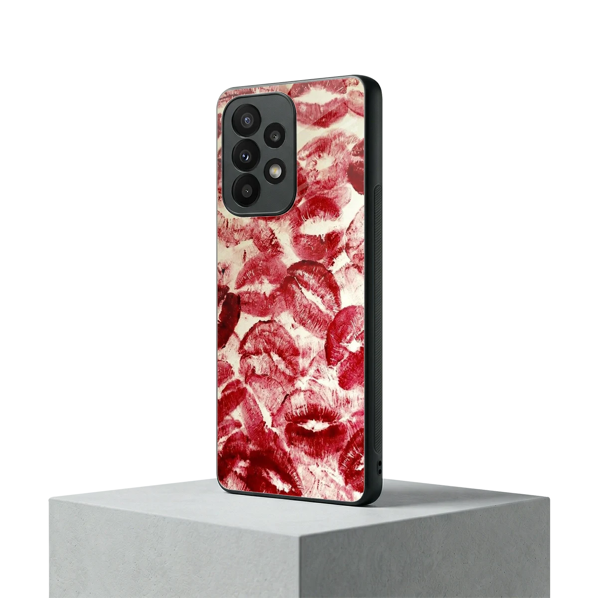 Lip Glam samsung galaxy a23 mobile cover | shockproof glass phone case