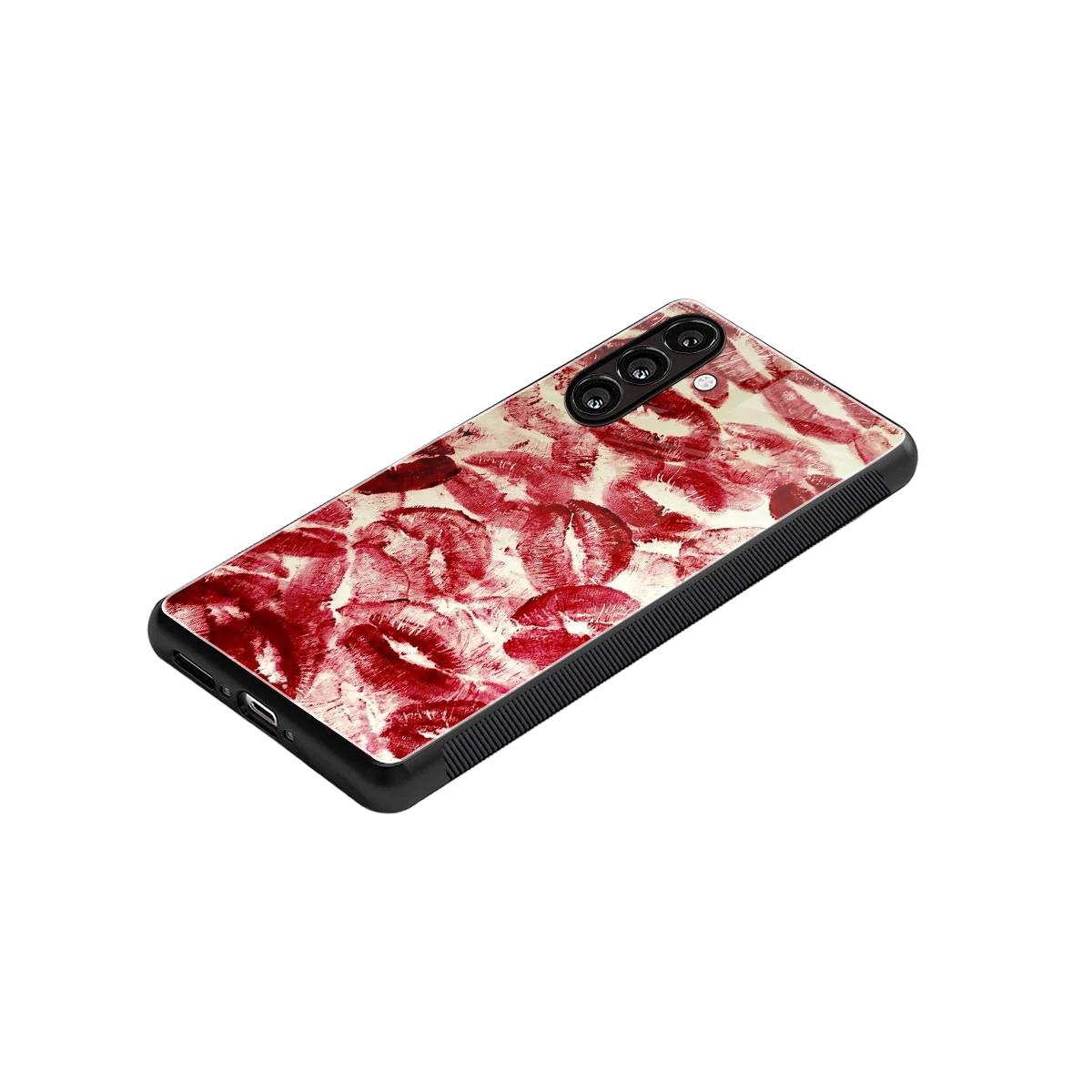 Lip Glam stylish phone case for samsung galaxy a37 5g | glossy glass and slim fit