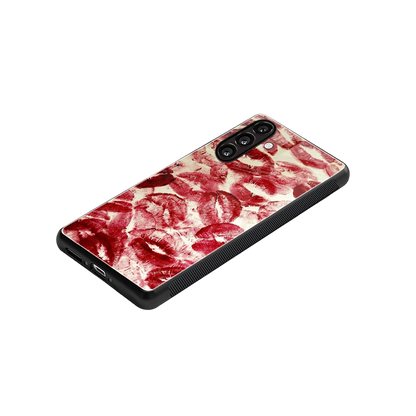 Lip Glam stylish phone case for samsung galaxy a37 5g | glossy glass and slim fit