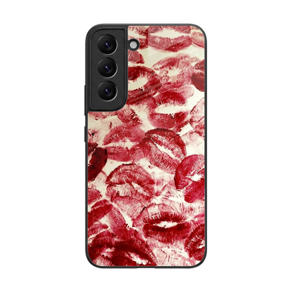 Lip Glam back phone cover | glass case for samsung galaxy s22