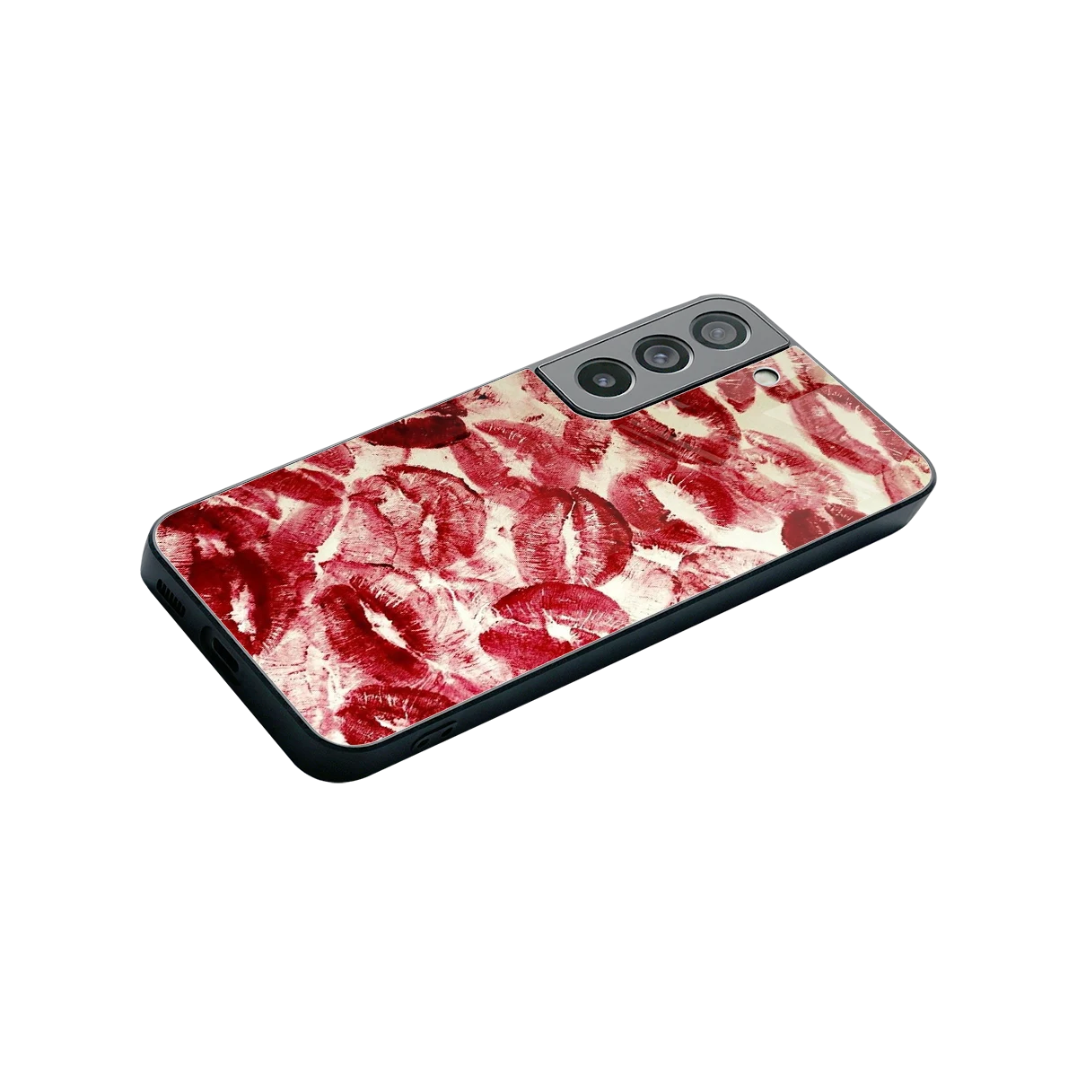 Lip Glam stylish phone case for samsung galaxy s22 | glossy glass and slim fit