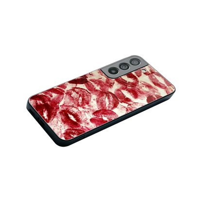 Lip Glam stylish phone case for samsung galaxy s22 | glossy glass and slim fit