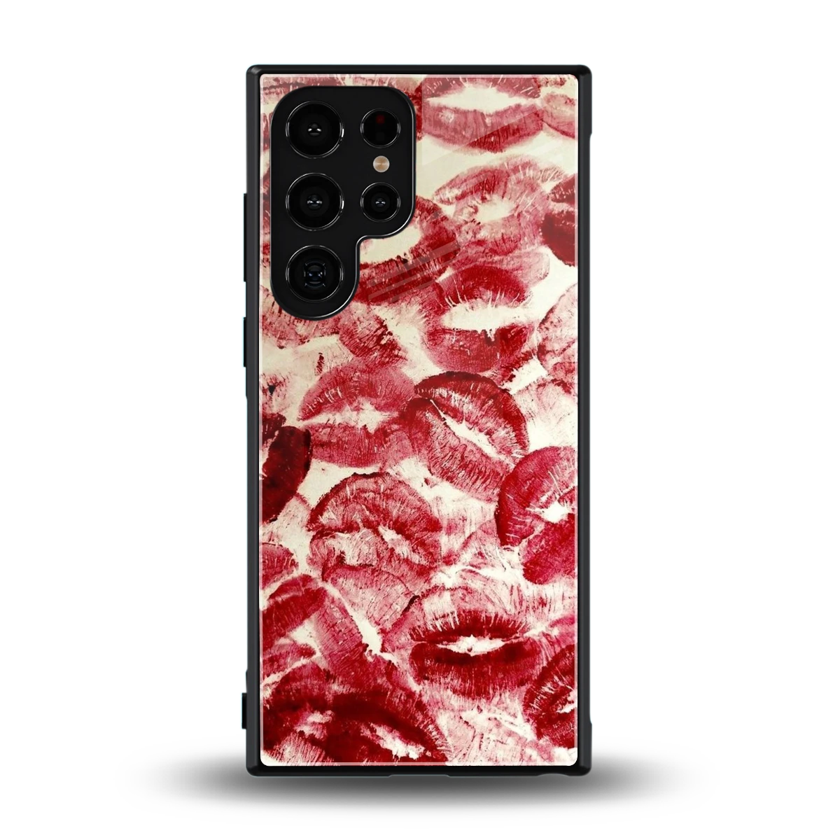 Lip Glam back phone cover | glass case for samsung galaxy s24 ultra