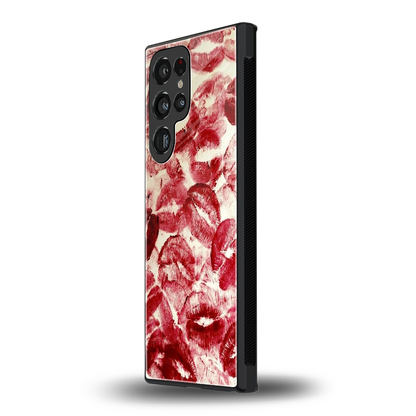 Lip Glam samsung galaxy s23 ultra mobile cover | shockproof glass phone case