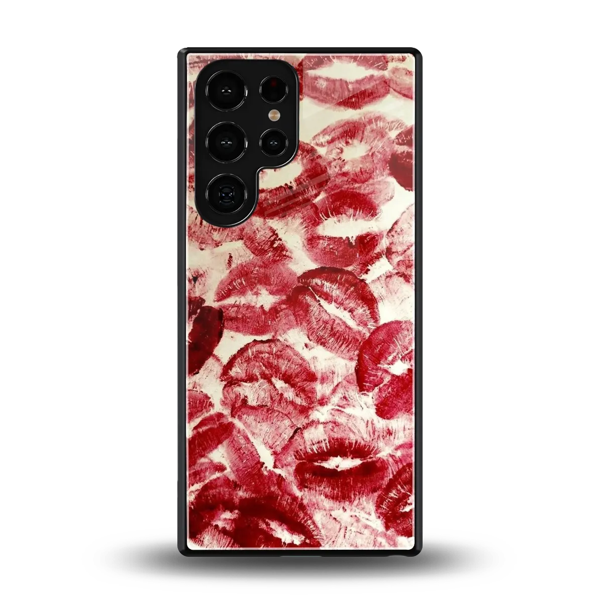 Lip Glam back phone cover | glass case for samsung galaxy s25 ultra