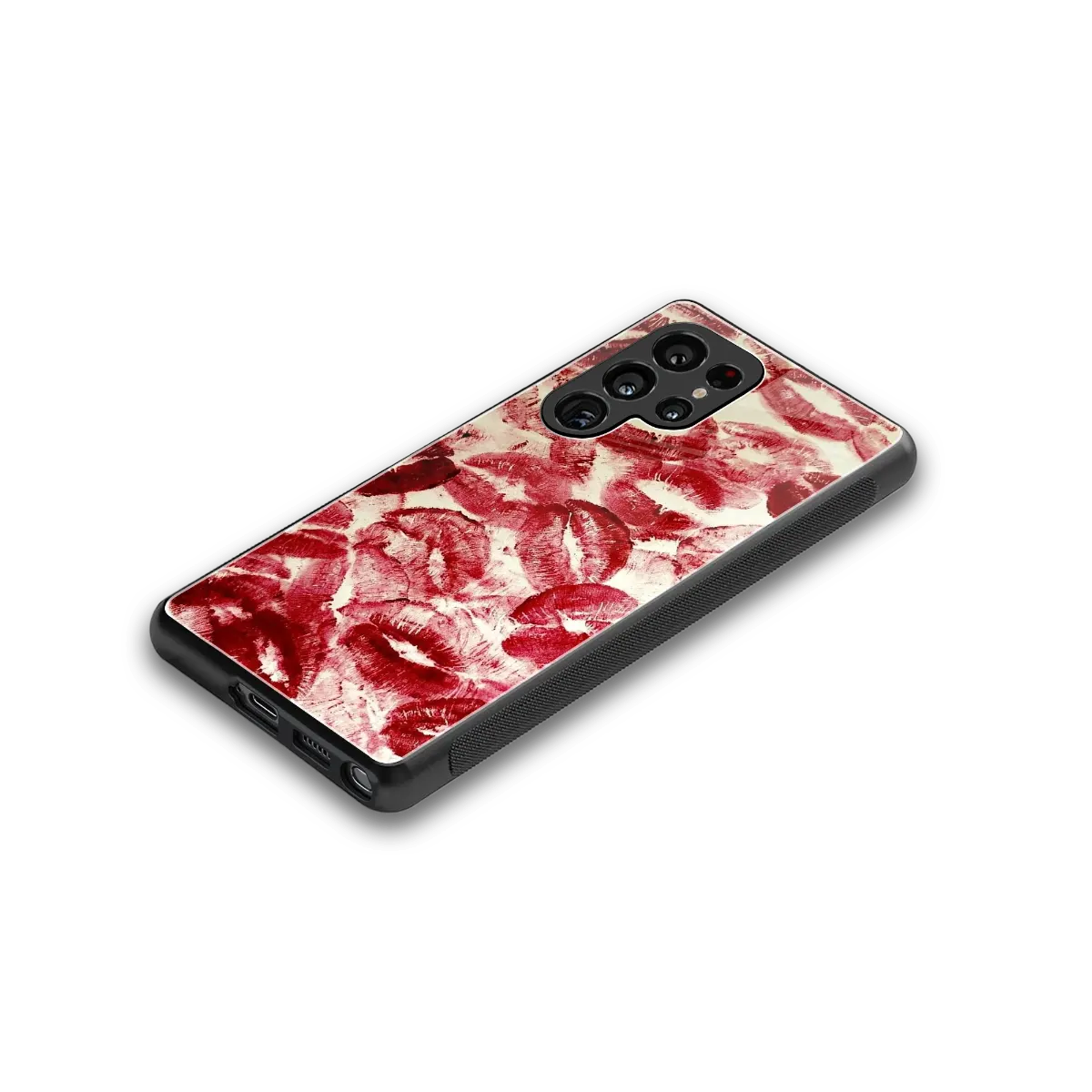Lip Glam stylish phone case for samsung galaxy s25 ultra | glossy glass and slim fit
