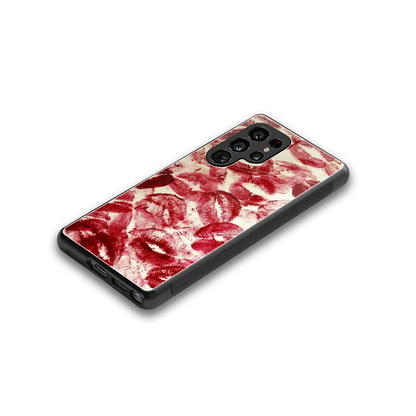 Lip Glam stylish phone case for samsung galaxy s25 ultra | glossy glass and slim fit