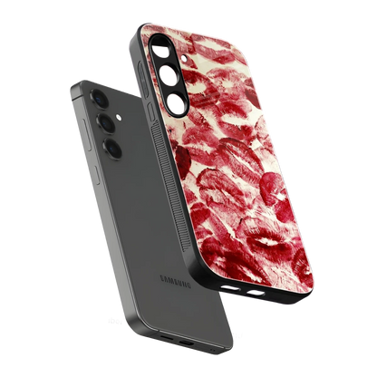 Lip Glam sleek samsung galaxy s25 cover with tempered glass back and TPU edges